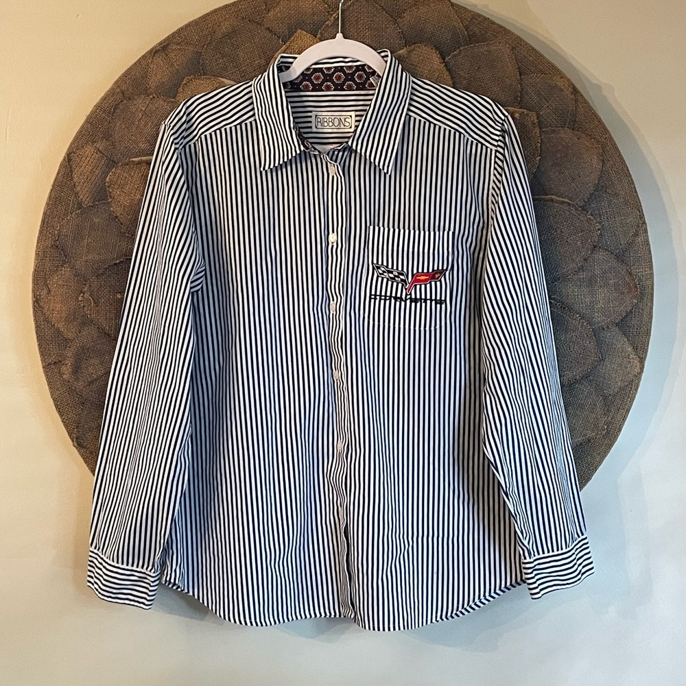 Ribbons Striped Corvette Button Down Shirt